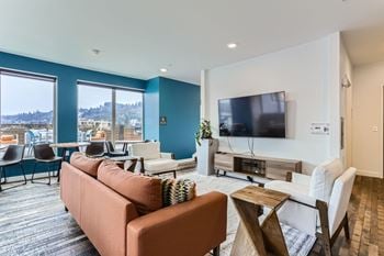 Community clubroom with chef's kitchen